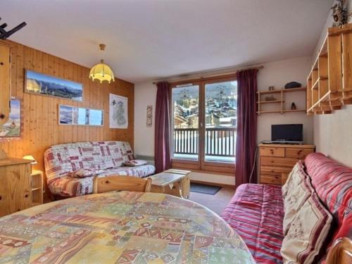 Plagne 1800 Apartamento | Appartement 4 personnes avec terrasse et balcon, au pied des pistes à Plagne 1800 - FR-1-455-31