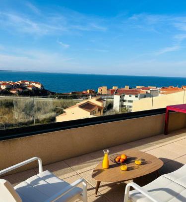 Port-Vendres Apartamento | Appartement 4 personnes tout confort avec vue panoramique sur MER