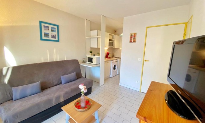 Plage d'Argeles Apartamento | Appartement-6 pers-Résidence les Villegiales du Môle-Bord de mer Parking & balcon