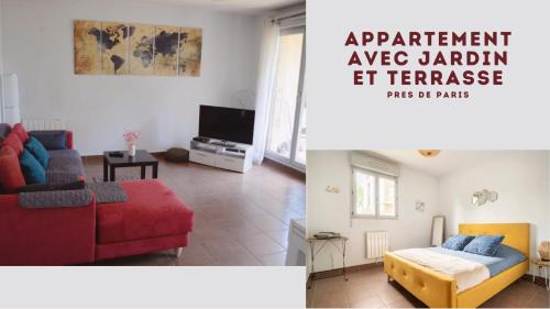 Mantes-la-Jolie Apartamento | Appartement avec Jardin et Terrasse près de Paris