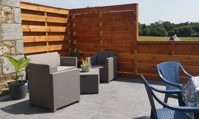 Landebaeron Apartamento | Appartement Avec Terrasse Surplombant la Nature. Logement Calme