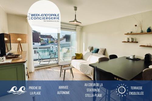 Stella-Plage Apartamento | Appartement centre ville Stella-Plage terrasse sud-ouest