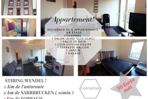 Stiring-Wendel Apartamento | Appartement complet