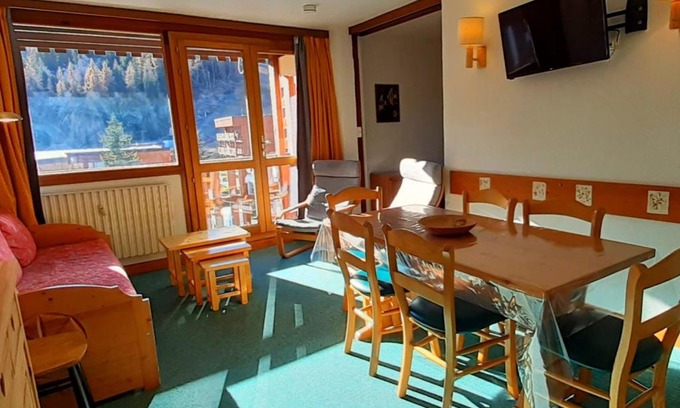 Plagne Centre Apartamento | Appartement cosy 3 pièces, balcon, près pistes - Plagne Centre - FR-1-351-2