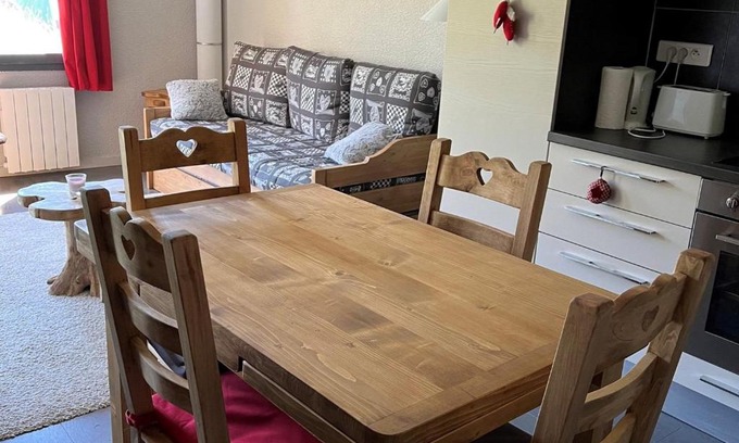 Belle Plagne Apartamento | Appartement cosy avec accès direct aux pistes, animaux acceptés - Belle Plagne - FR-1-181-982