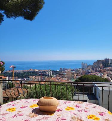Beausoleil Apartamento | Appartement dans villa provençale avec terrain de boules vue imprenable sur monaco