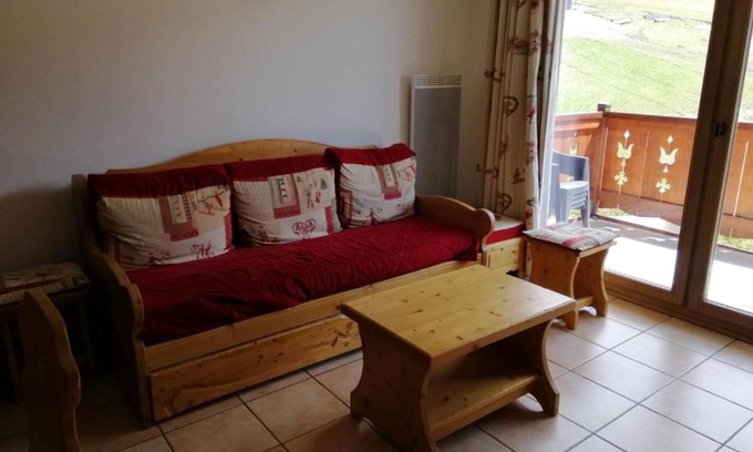 Prapoutel Apartamento | Appartement de 2 pièces au pied des pistes avec parking privé - FR-1-557-25