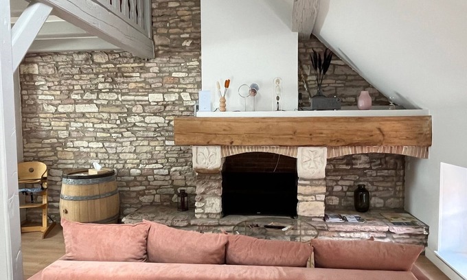 Givry Apartamento | Appartement de Charme et Spacieux, Équipé de la Climatisation et D'un Sauna