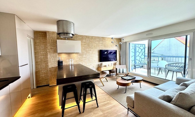 Le Touquet-Paris-Plage Apartamento | Appartement de Standing 2 Chambres Proche Mer et Centre Ville Avec Parking