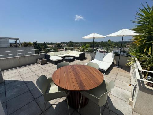 Juvignac Apartamento | Appartement de standing, ouest de Montpellier, grand roof top, parking inclus