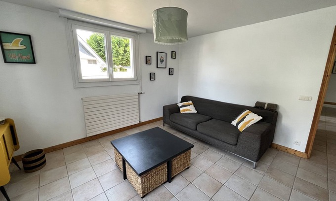 Larmor-Plage Casa | Appartement en rdv Avec Jardin Privatif 6 Personnes à 5 min de la Plage à Pieds