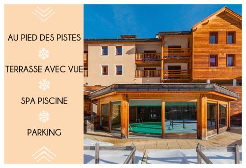 Abries Apartamento | Appartement familial Abries - Jacuzzi et piscine - Pied des pistes