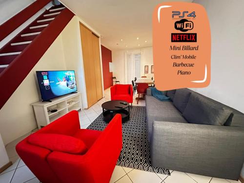 Montlucon Apartamento | Appartement familial - jardin - PS4