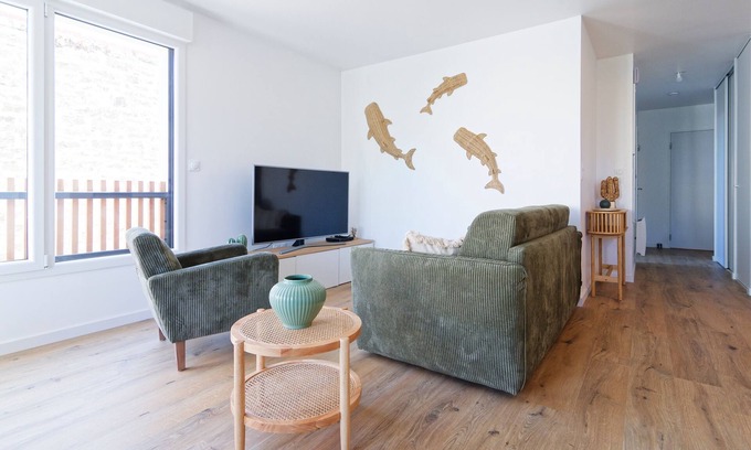 Barneville-Carteret Apartamento | Appartement Aloha - Proche du Port de Carteret