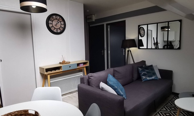 Donville-les-Bains Apartamento | Appartement Cosy, 300m de la mer