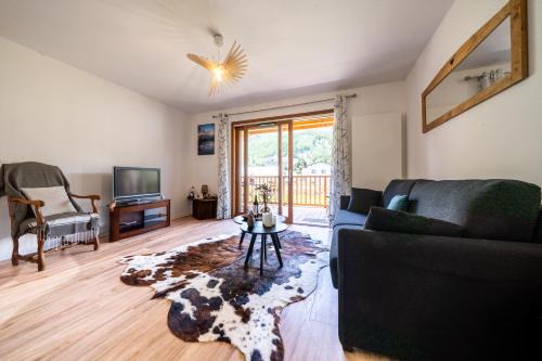 Monetier-les-Bains Apartamento | Appartement La Marmotte à Monetier grande terrasse