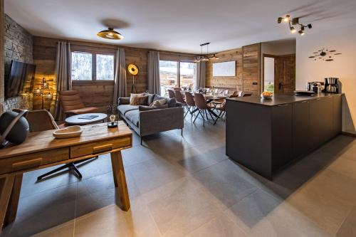 Saint-Sorlin-d'Arves Apartamento | Appartement neuf et spacieux au cœur du village avec sauna