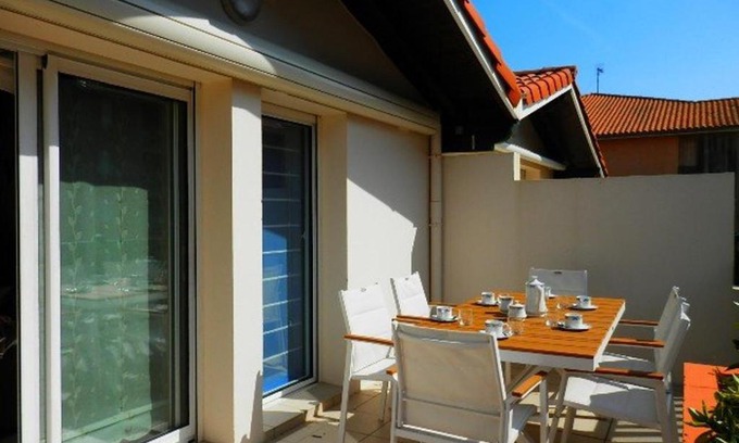 Vieux-Boucau-les-Bains Apartamento | Appartement T3 à Vieux-Boucau - 6 pers - Proche océan, lac et plage - Terrasse Ouest - Quartier calme - FR-1-379-28