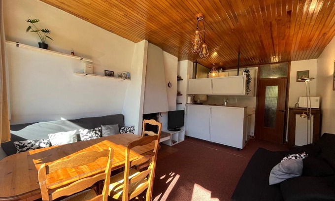 Pra Loup Apartamento | Appartement lumineux sur piste avec balcon et réductions ski - FR-1-165A-182