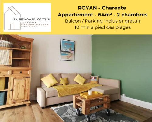 Royan Apartamento | Appartement lumineux proche plage et marché, centre-ville accessible à pied parking gratuit inclus I SWEET HOMES LOCATION