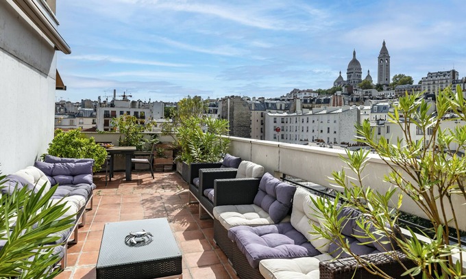 Quartier de la Goutte-d'Or Apartamento | Appartement Luxe/rooftop - Montmartre
