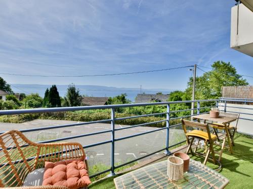 Publier Apartamento | Appartement spacieux avec piscine, balcon, parking et wifi à Publier - FR-1-498-99