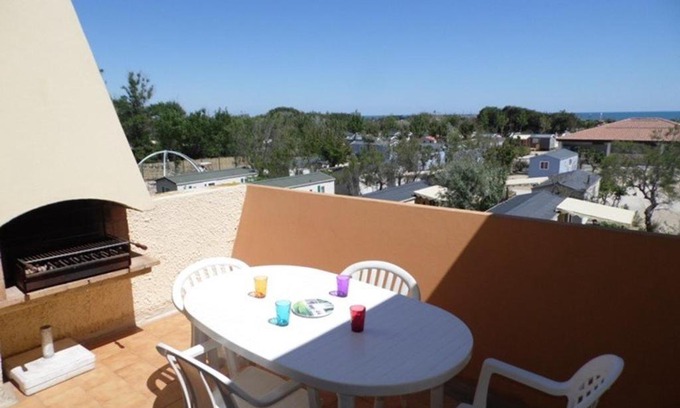 Marseillan Plage Apartamento | Appartement studio cabine mezzanine, 4-6 couchages, parking privé, proche plage - FR-1-326-592