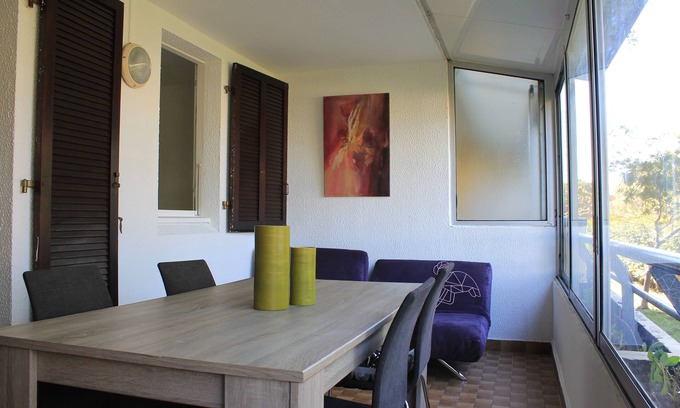 Les Sablettes Apartamento | Appartement T2 Coquet et Frais à 200m de la Plage des Sablettes