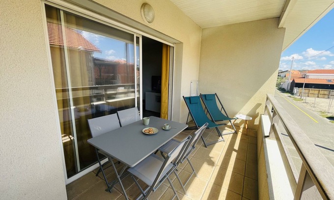 Biscarrosse Plage Apartamento | Appartement T2 pour 4 personnes proche Plage (205)