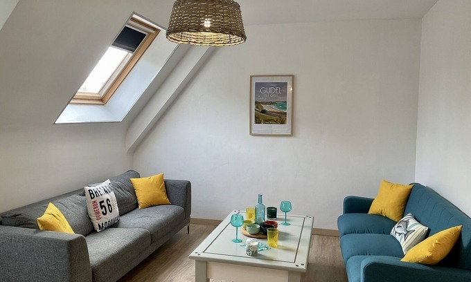 Guidel-Plages Apartamento | Appartement T4 Spacieux et Lumineux Refait à Neuf Tout Proche de la mer