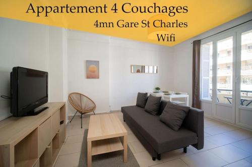 Saint-Charles Apartamento | Appartement tout équipé balcon 4 pers St Charles