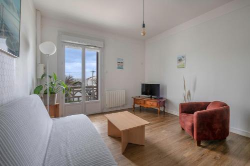 Le Cormier Apartamento | Appartement Vue mer pour 4 à 50m Plage