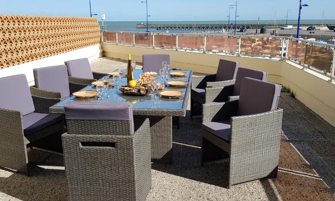 Grandcamp-Maisy Apartamento | Appartement vue sur mer et port