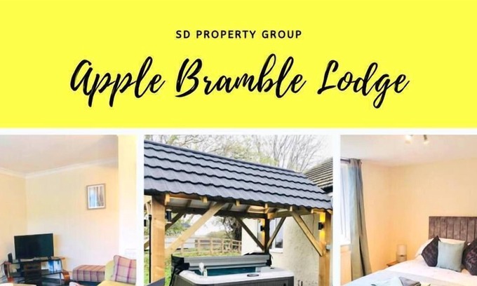 Welney Casa | Apple Bramble Lodge with Hot Tub
