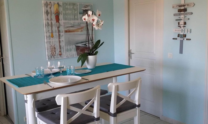 Saint-Benoit-des-Ondes Apartamento | Cita "Costa Esmeralda" 1er piso de la bahía del Mont Saint-Michel