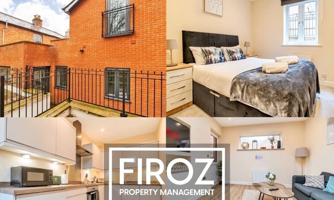 Basingstoke Apartamento | Premium-Apartamento-Baño con bañera