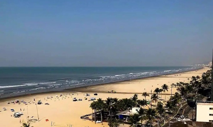 Praia Grande Apartamento | Apto com Linda Vista Para o Mar