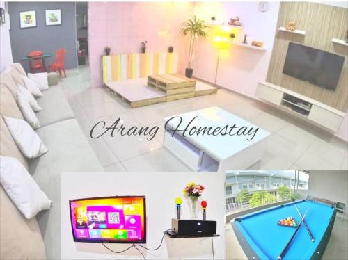 Kampung Ayer Meleleh Casa | Arang Homestay14pax 4room(BBQ)(Kbox)Near to Beach