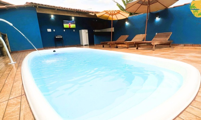 Corumbau Casa | Arara Azul - Área Gourmet Piscina, 5 min Playa, AC