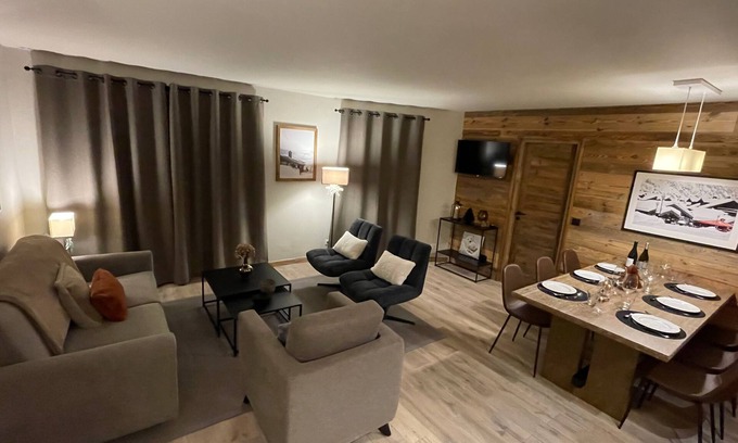 Arc-1950 Apartamento | Arc 1950: Spacious ski-in ski-out apartment, 4-6 pax