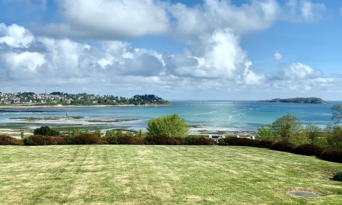 Louannec Casa | Casa de arquitecto, magnífica vista del puerto y las islas de Perros Guirec