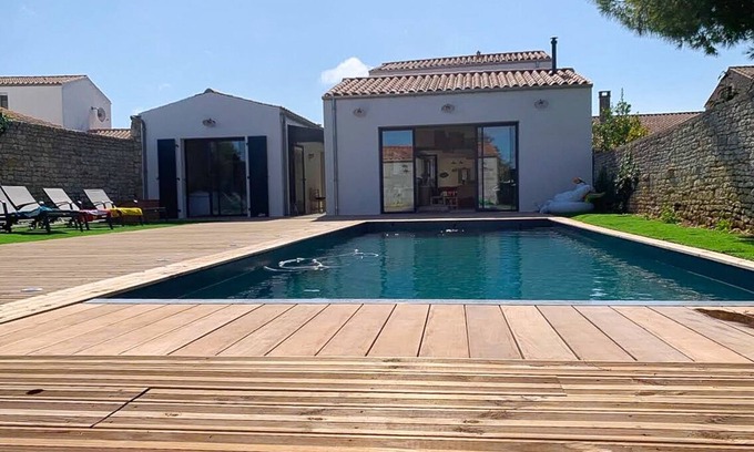 Dolus-d'Oleron Casa | Casa del arquitecto Terraza y patio, centro de la ciudad, tiendas tranquilas y playas.