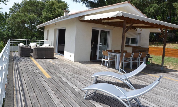 Labenne Casa | Villa arquitectónica, 8 personas, 140 M2, zona tranquila