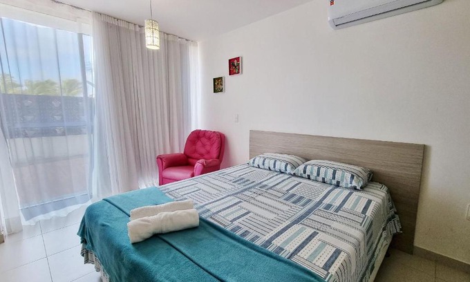 Barra Mar Apartamento | Areias do Mar 2 Quartos, AR na Sala + Terraço