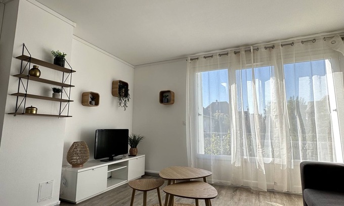 Ouistreham Apartamento | Arlette Grand F2 47 m2 Riva Bella Quartier Résidentiel Calme