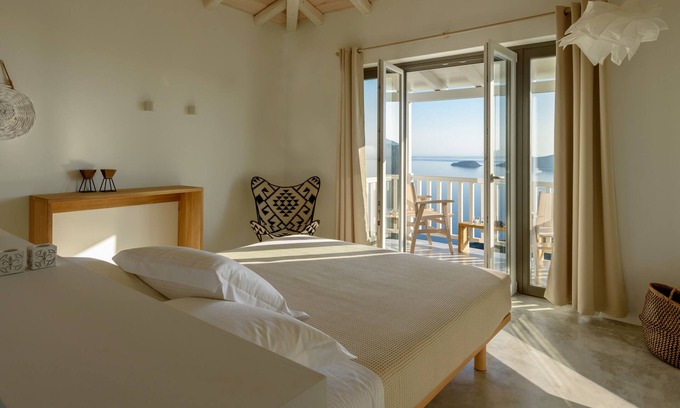 Alonissos Apartamento | Armonia Boutique Hotel: habitación superior espectacular con vistas al mar