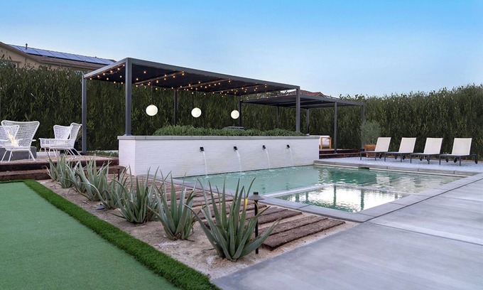 Coachella Casa | Arrive at the Sleepover - Professionally designed stunner. This luxury house won’t disappoint!