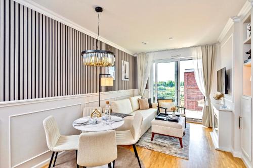 Leipziger Vorstadt Apartamento | Art Deco Residence Elbblick Parken Küche