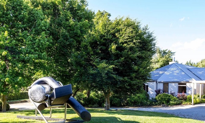 Lower Shotover Casa | Casa de arte en jardín de esculturas