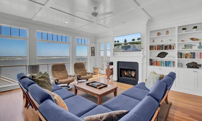 Sullivan's Island Casa | “As Good As It Gets” at 3109 Marshall Boulevard|Rare Sullivan's Island Oceanfront Home|Oceanfront...